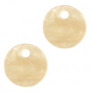 Resin Anhänger 12mm - Sand beige